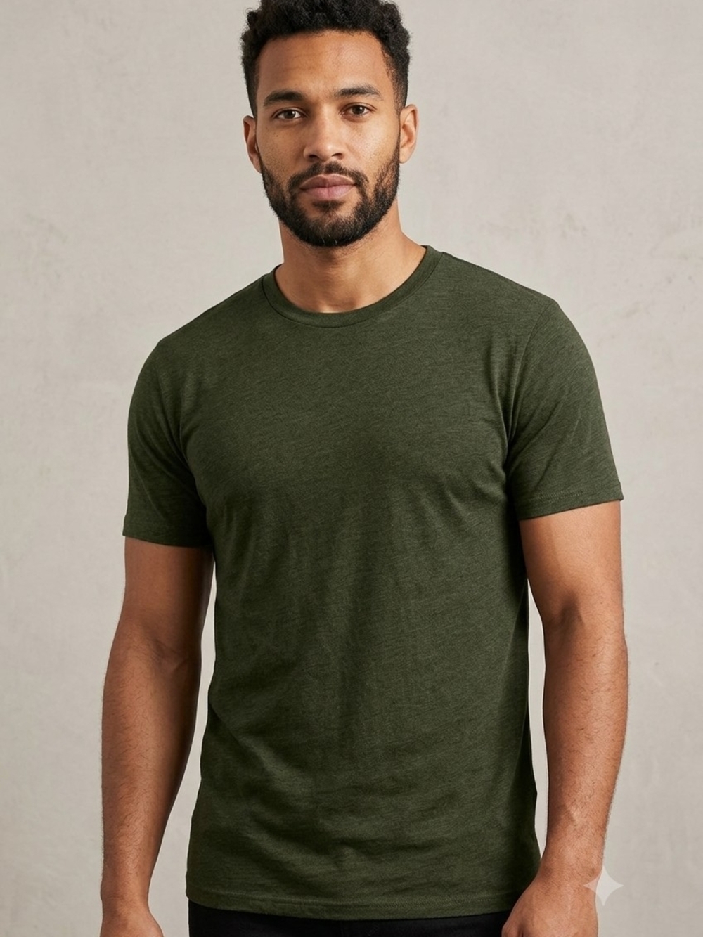 dip Olive Green Short Sleeve Crew Tee